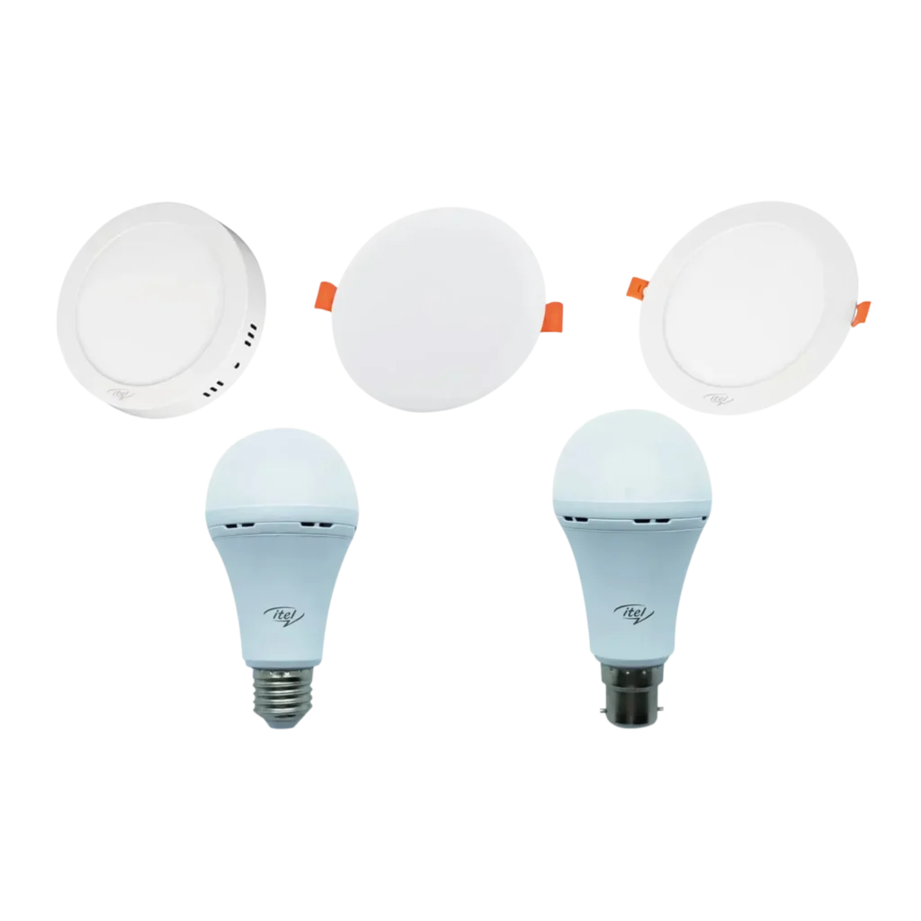 panneaux LED encastrables ronds ampoules LED rechargeables